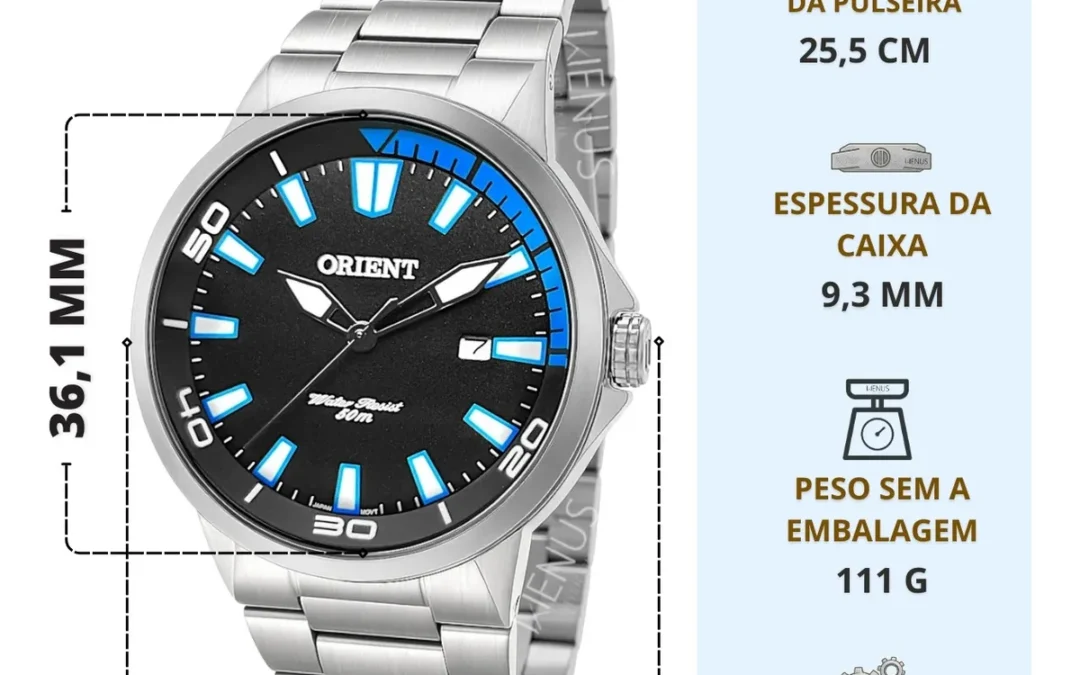 Relógio Orient MBSS1196A Prateado – Elegância e precisão em um clássico moderno