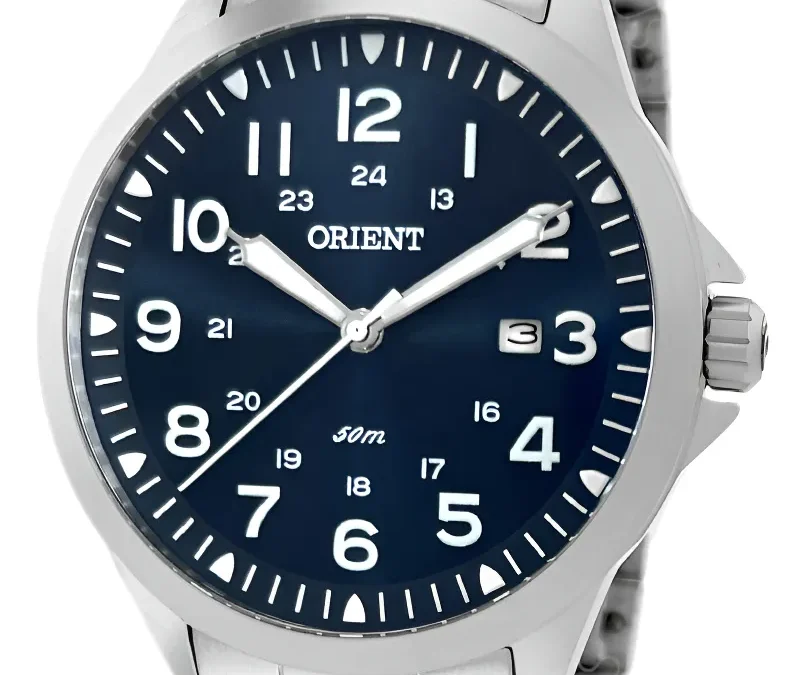 Orient MBSS1171 (aço, fundo preto) vs Orient Eternal MBSS1380 (aço prata, fundo azul) — comparativo GRANDE + SEO